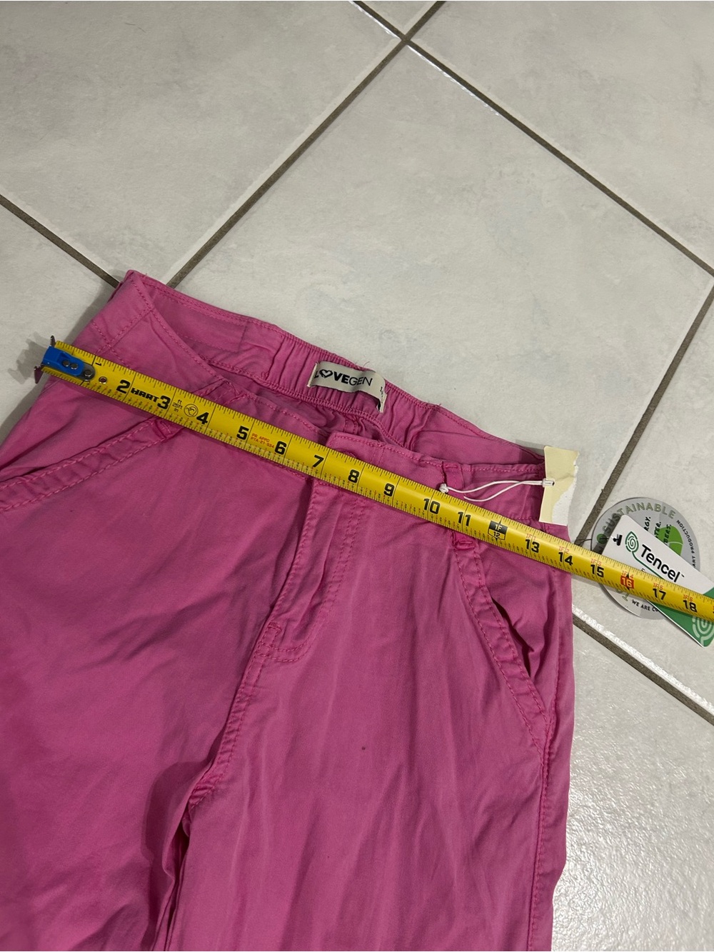 Women’s Cargo Tie-Waist Pants in Hot Pink - Picture 2 of 9